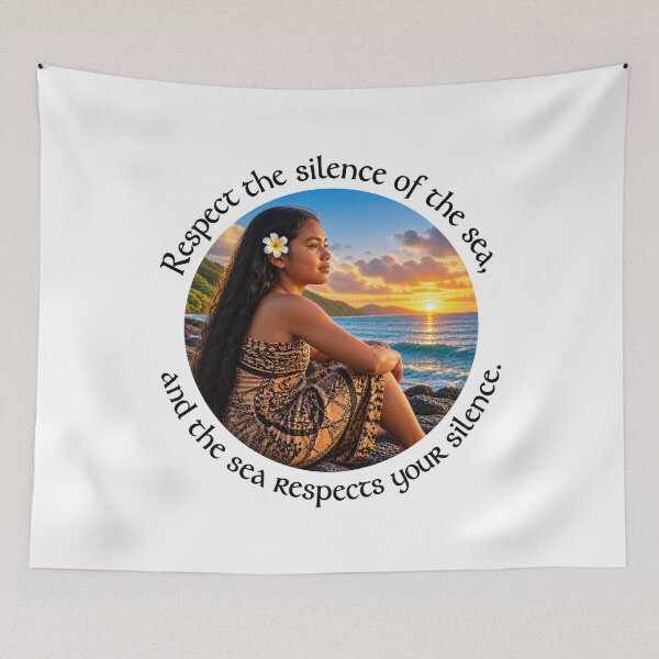 Item preview, Samoa Respect Proverb - Respect the silence of the sea | Pacific Art designed and sold by ShakaLife.org.
