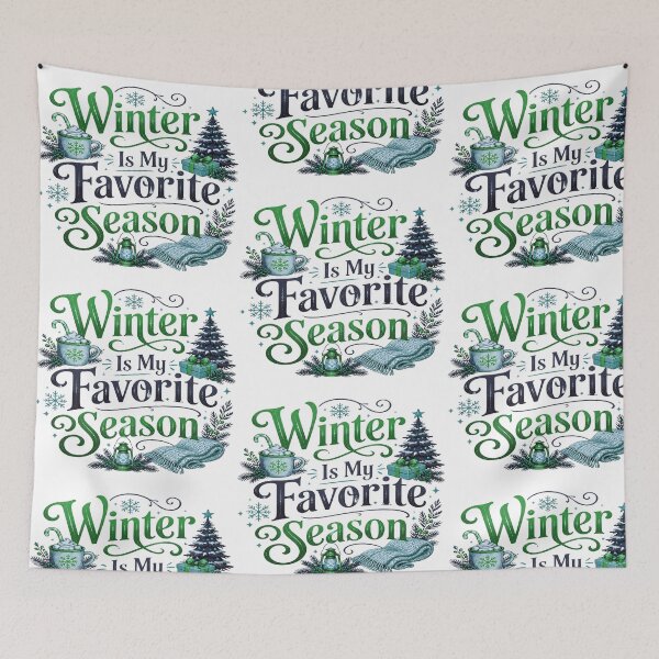 Item preview, Winter Is My Favorite Season Vintage Illustration designed and sold by GlaSher.