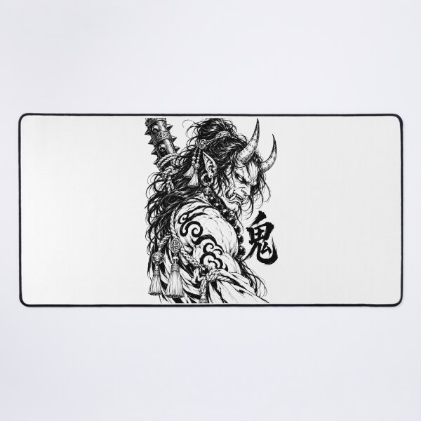 Item preview, Fierce Oni Demon Warrior with Kanji designed and sold by bapupa.