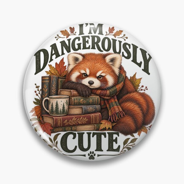 Item preview, Small Fluffy Dangerous – Cute Red Panda Book Lover designed and sold by Scarlett-Goods.
