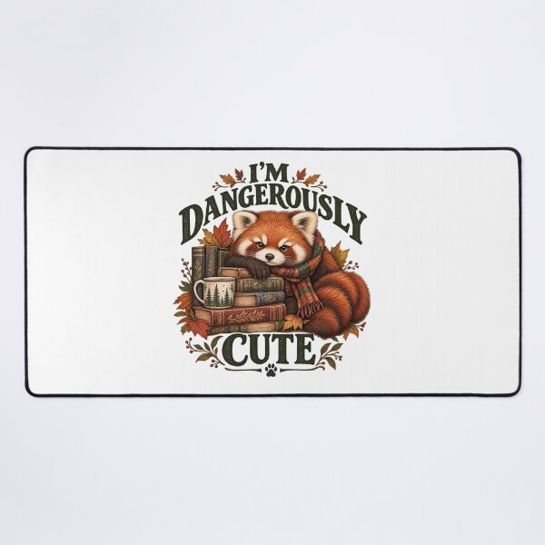 Item preview, Small Fluffy Dangerous – Cute Red Panda Book Lover designed and sold by Scarlett-Goods.