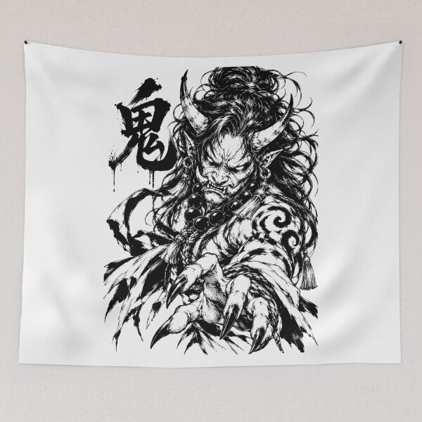 Item preview, Oni Demon Reaching Through Ink designed and sold by bapupa.