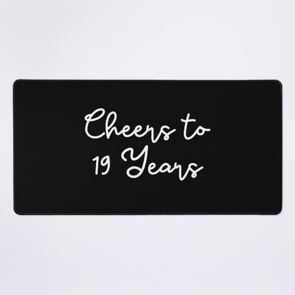 Item preview, Cheers to 19 Years - 19th Wedding Anniversary Gift for Couples Men Women designed and sold by Mozaic Clothes.