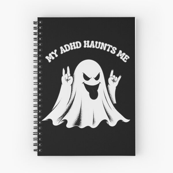 Item preview, My ADHD Haunts Me Funny ADHD Halloween Ghost designed and sold by T-version.