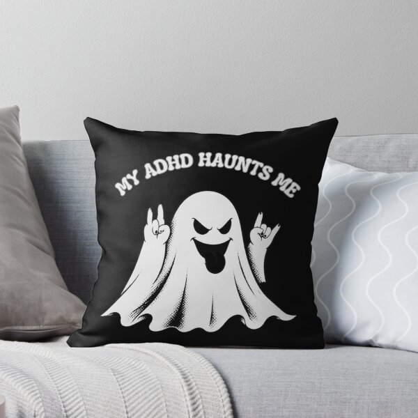 Item preview, My ADHD Haunts Me Funny ADHD Halloween Ghost designed and sold by T-version.
