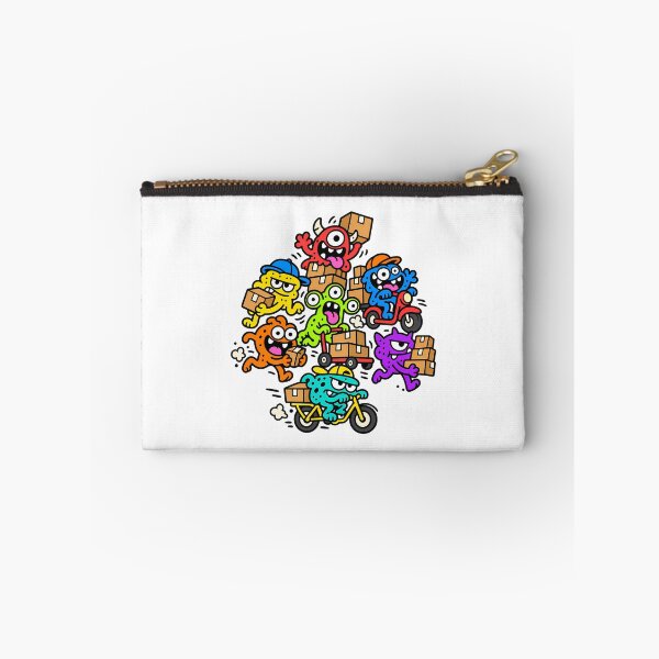 Item preview, Funny Monster Delivery Crew Colorful Doodle Art designed and sold by Thai Vibe Studio.