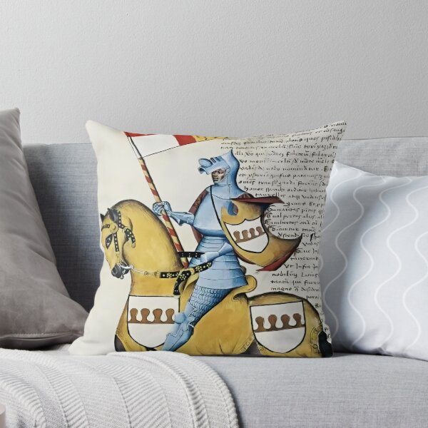 Item preview, Medieval Knight on Horseback Illuminated Manuscript Art designed and sold by FanCThis.