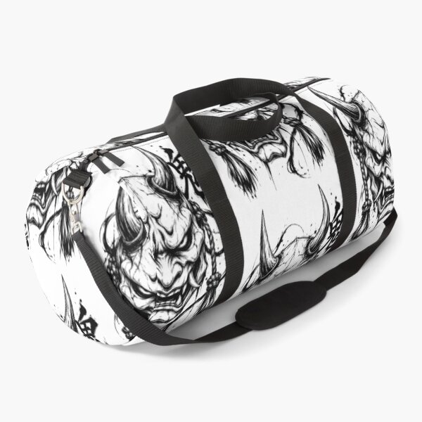 Item preview, Ink Oni Mask with Horns and Kanji designed and sold by bapupa.