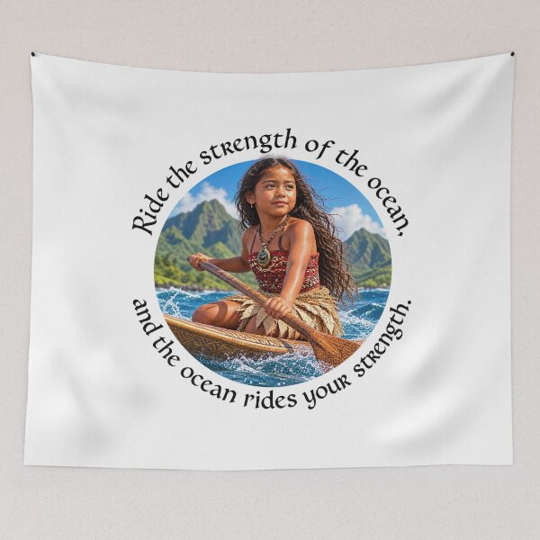 Item preview, Marquesas Ocean Proverb - Ride the strength of the ocean | Pacific Art designed and sold by ShakaLife.org.