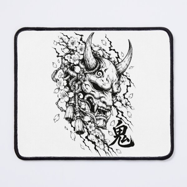 Item preview, Monochrome Oni Mask and Sakura Ink designed and sold by bapupa.