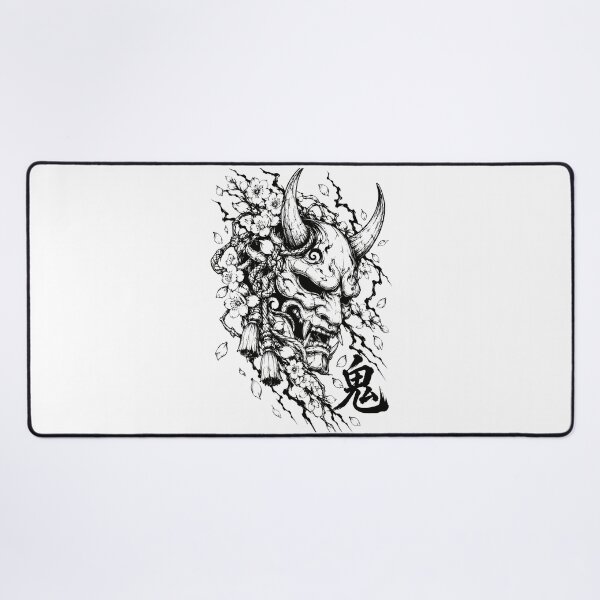 Item preview, Monochrome Oni Mask and Sakura Ink designed and sold by bapupa.