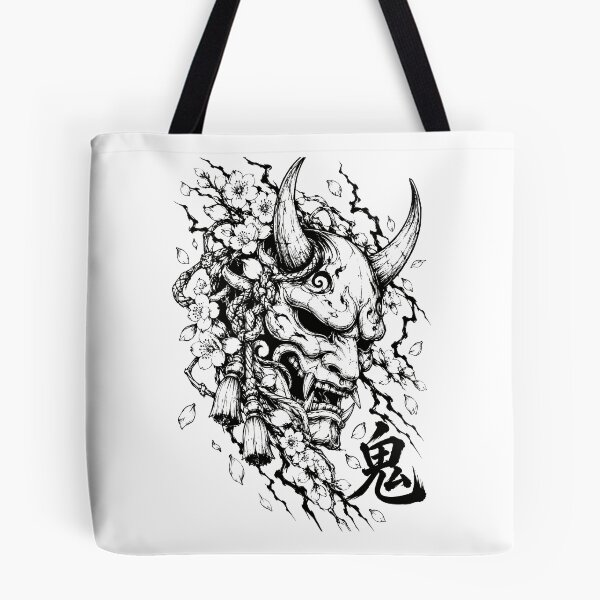 Item preview, Monochrome Oni Mask and Sakura Ink designed and sold by bapupa.