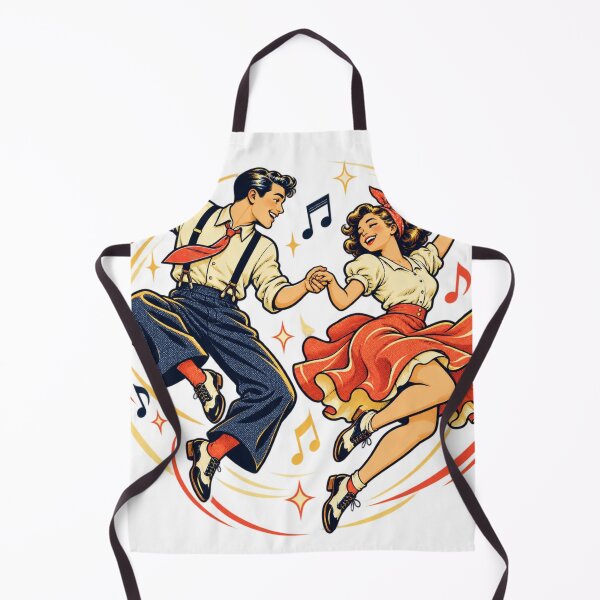 Artikelvorschau, Lindy Hop Swing Tanzpaar Retro-Kunst entworfen und verkauft von MushroomHut.