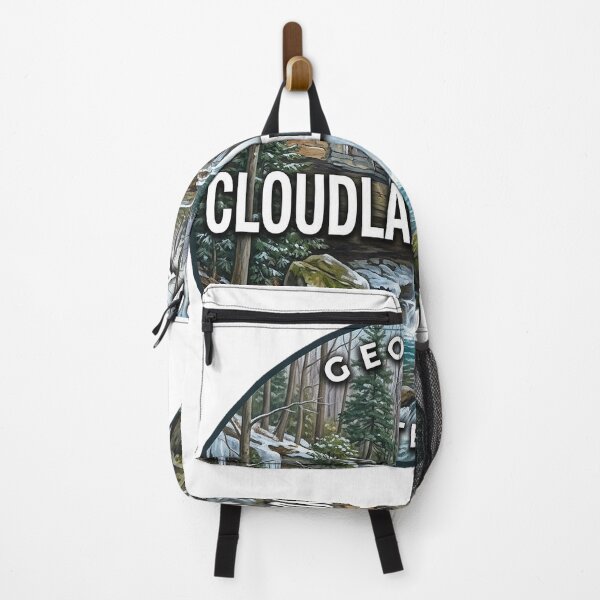 Item preview, Cloudland Canyon State Park Georgia Winter Falls Round Badge Sticker designed and sold by DetourDgn.
