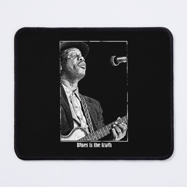 Item preview, Classic Blues Singer Monochrome Portrait Design designed and sold by JoshuaudArt.