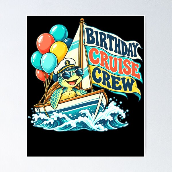 Item preview, Birthday Cruise Crew Cruise Celebration Group Vacation designed and sold by FolkGraphics.
