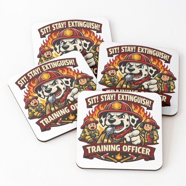 Item preview, Dalmatian Training Officer – Funny Fire Dog Instructor Sticker designed and sold by Timeless Junction.