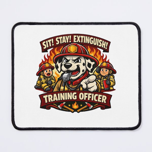 Item preview, Dalmatian Training Officer – Funny Fire Dog Instructor Sticker designed and sold by Timeless Junction.