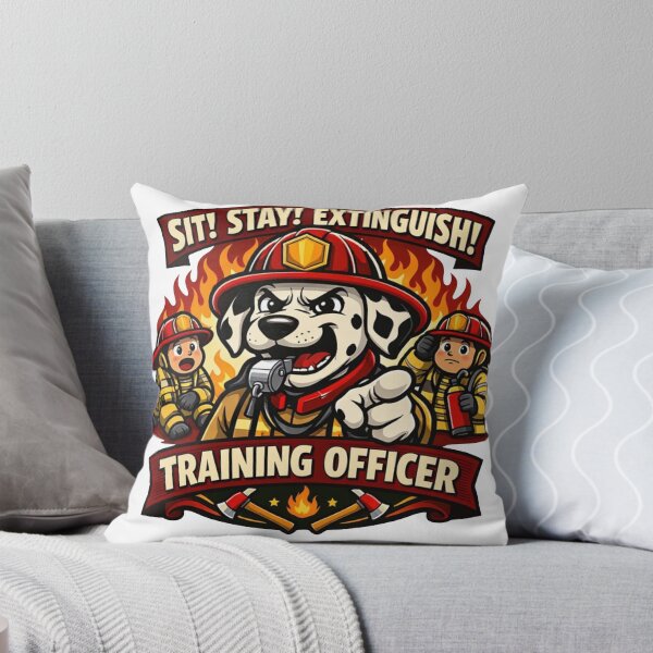 Item preview, Dalmatian Training Officer – Funny Fire Dog Instructor Sticker designed and sold by Timeless Junction.