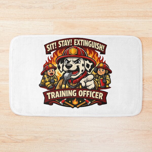 Item preview, Dalmatian Training Officer – Funny Fire Dog Instructor Sticker designed and sold by Timeless Junction.
