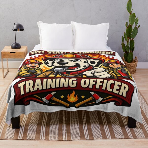 Item preview, Dalmatian Training Officer – Funny Fire Dog Instructor Sticker designed and sold by Timeless Junction.