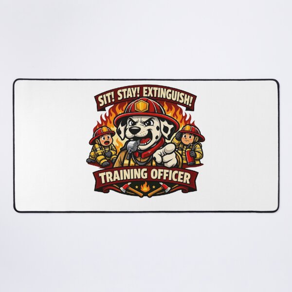 Item preview, Dalmatian Training Officer – Funny Fire Dog Instructor Sticker designed and sold by Timeless Junction.