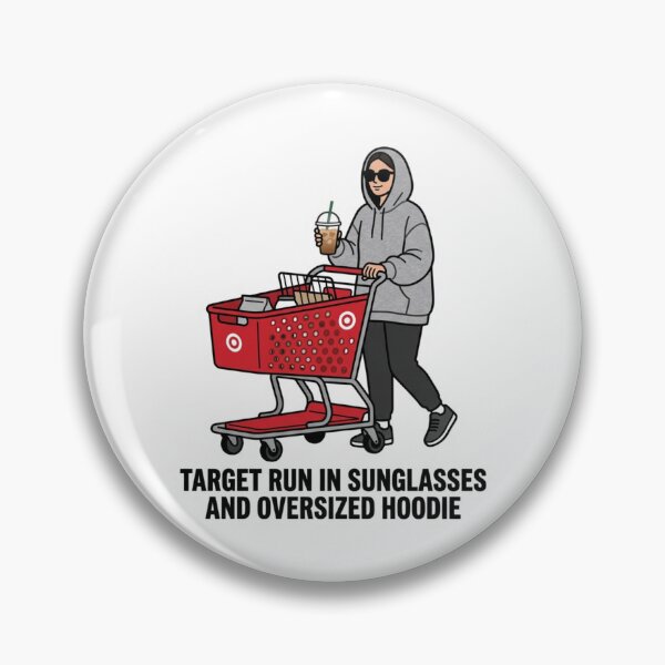 Item preview, Target Run In Sunglasses And Oversized Hoodie Cozy Retail Therapy Humor designed and sold by raedattia.