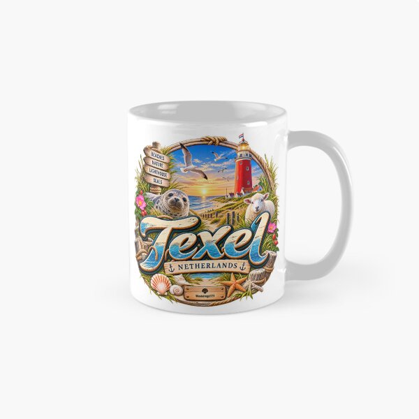 Item preview, Texel Netherlands – Lighthouse, Seal & North Sea Island designed and sold by Wandervogel123.