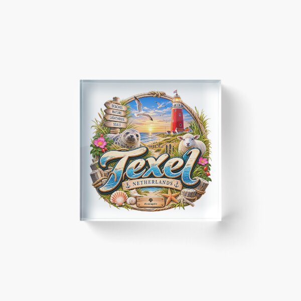 Item preview, Texel Netherlands – Lighthouse, Seal & North Sea Island designed and sold by Wandervogel123.