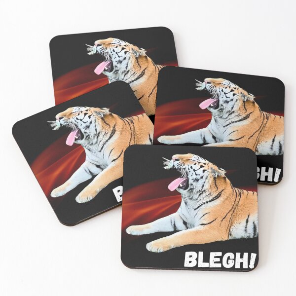 Item preview, Blegh! Tiger Flames Heavy Metalcore Deathcore Funny designed and sold by Elvira Hyvönen.