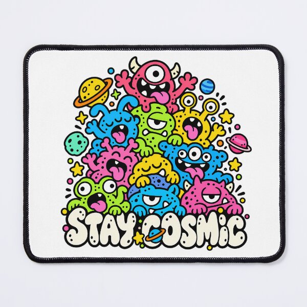 Item preview, Stay Cosmic Cute Space Blob Monster Crew designed and sold by Thai Vibe Studio.
