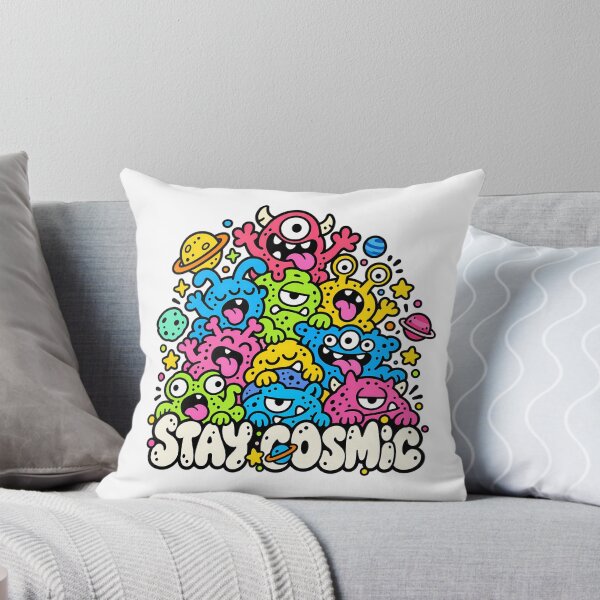 Item preview, Stay Cosmic Cute Space Blob Monster Crew designed and sold by Thai Vibe Studio.