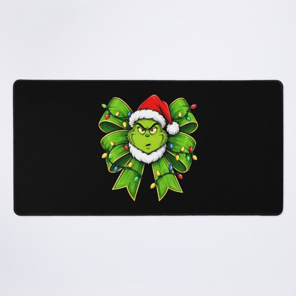 Item preview, Green Grinch Monster Santa Hat Big Bow Christmas Lights designed and sold by malikrosendo23.