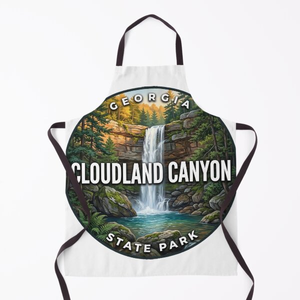 Item preview, Cloudland Canyon State Park Georgia Golden Hour Round Badge Sticker designed and sold by DetourDgn.