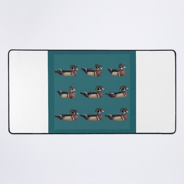 Item preview, Wood Duck – Bold Repeating Waterfowl Pattern designed and sold by Helt-enkelt.