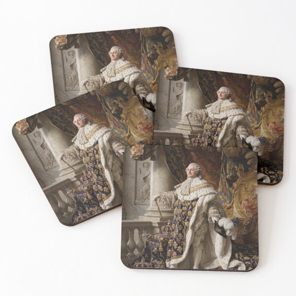 Item preview, Portrait of Louis XVI oil on canvas portrait painting by French artist Antoine-François Callet,  1779 3D Re imagining designed and sold by Vintage Designs +.