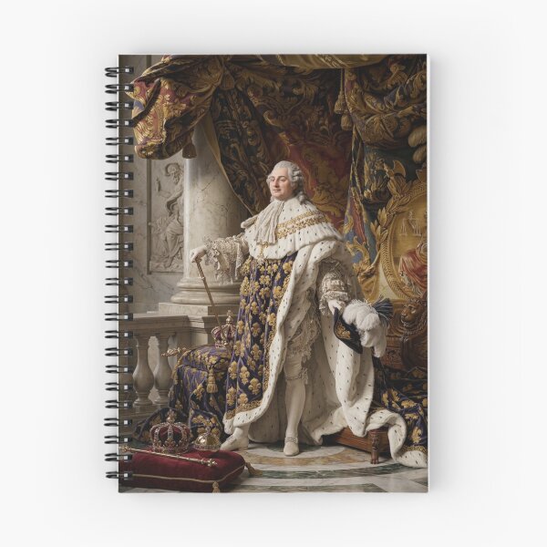 Item preview, Retrato de Luis XVI, óleo sobre lienzo, obra del artista francés Antoine-François Callet, 1779. Reinterpretación en 3D. designed and sold by Vintage Designs +.