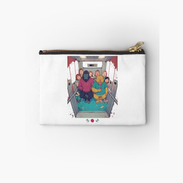 Item preview, Zen in the Elevator Funny Animal Chaos Art designed and sold by Whimsy Trail Co.