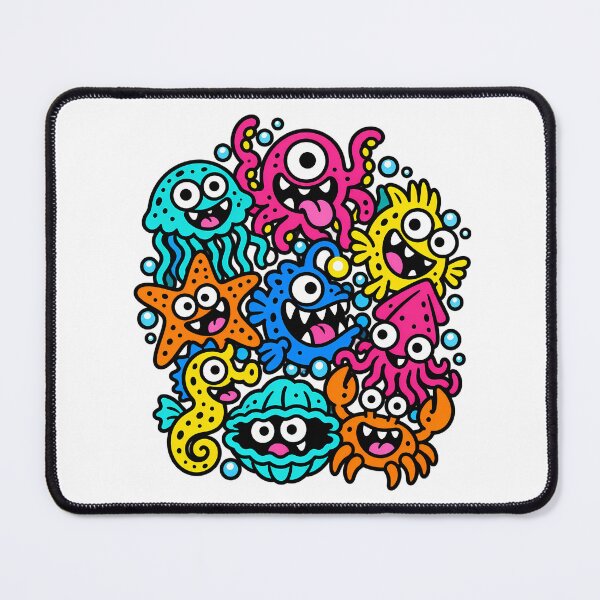 Item preview, Colorful Undersea Weird Creature Monster Collection designed and sold by Thai Vibe Studio.