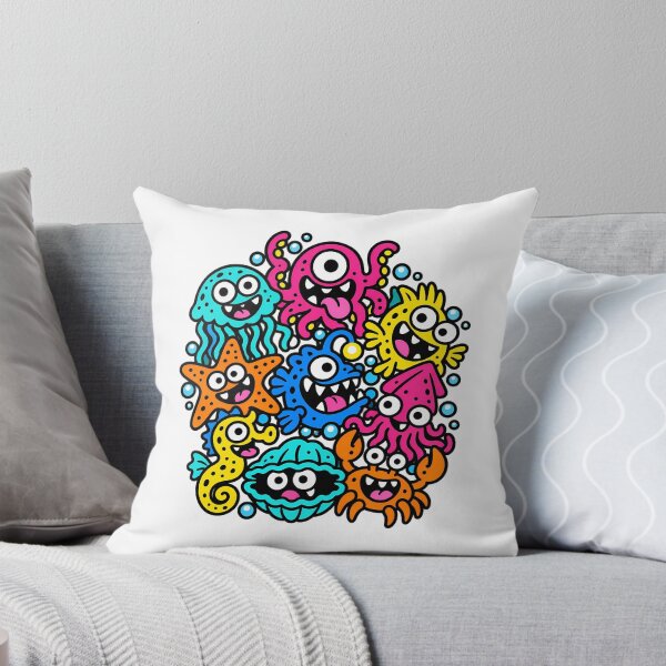 Item preview, Colorful Undersea Weird Creature Monster Collection designed and sold by Thai Vibe Studio.