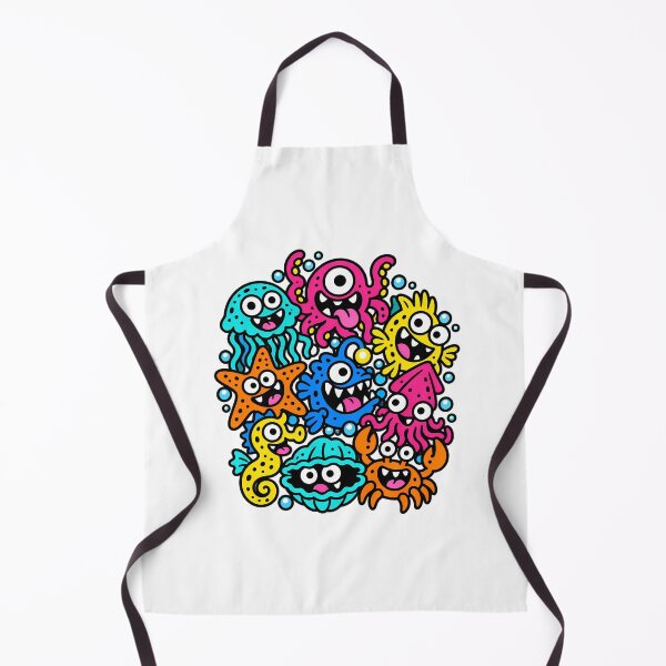 Artikelvorschau, Colorful Undersea Weird Creature Monster Collection entworfen und verkauft von Thai Vibe Studio.
