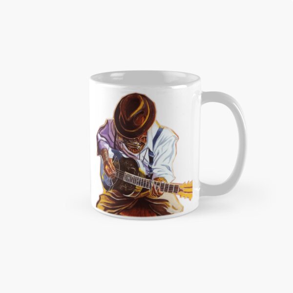 Item preview, Blues Man Vintage Guitarist Portrait Design designed and sold by JoshuaudArt.