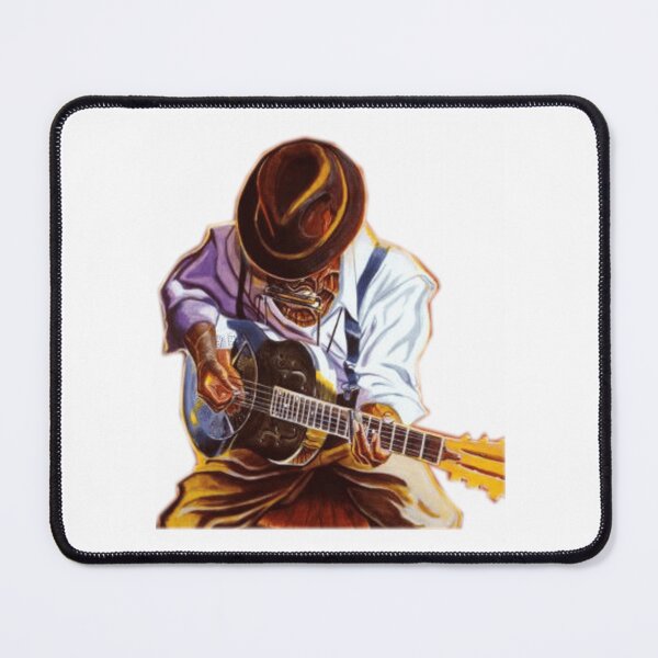 Item preview, Blues Man Vintage Guitarist Portrait Design designed and sold by JoshuaudArt.