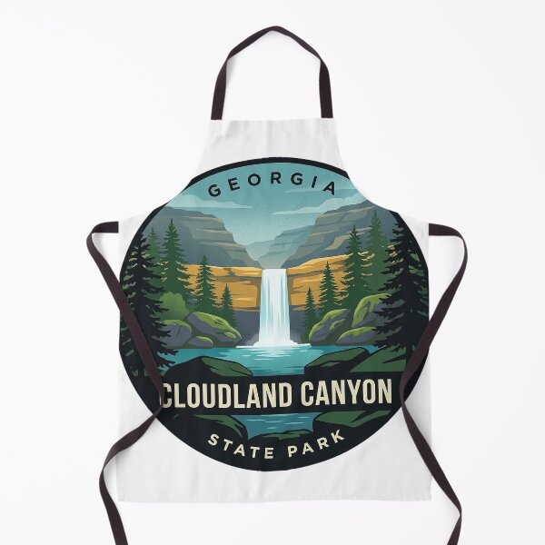 Item preview, Cloudland Canyon State Park Georgia Retro Canyon Vintage Badge Sticker designed and sold by DetourDgn.