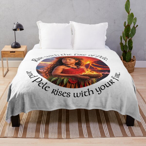 Item preview, Hawaii Empowerment Proverb - Rise with the fire of Pele | Pacific Art designed and sold by ShakaLife.org.