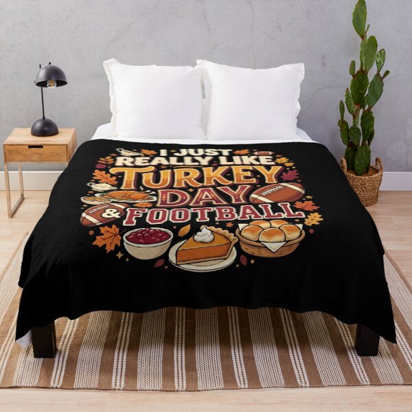 Item preview, I Just Really Like Turkey Day & Football designed and sold by AmeliaShirts.