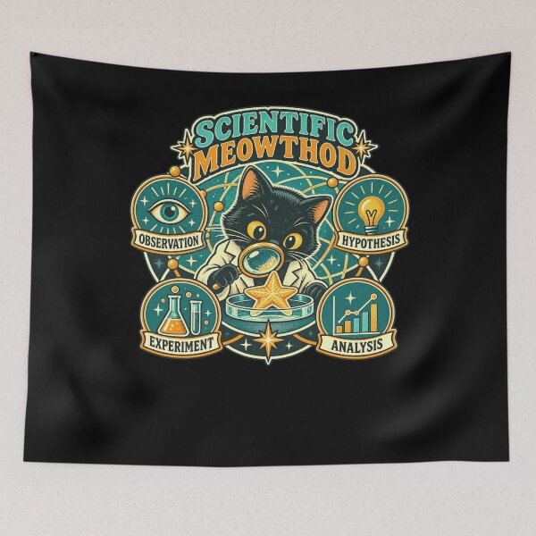 Item preview, Scientific Meowthod Cat Scientific Method Scientist designed and sold by FolkGraphics.