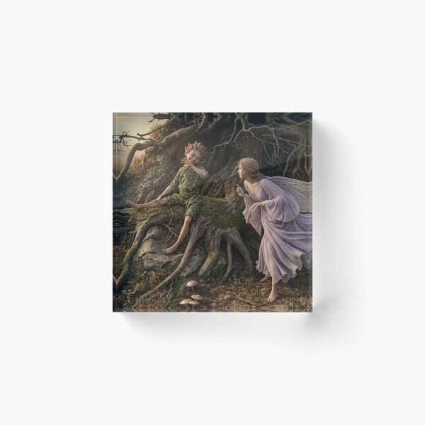 Aperçu de l'œuvre Le Songe d'une nuit d'été II d'Arthur Rackham (1908) - Réinterprétation en 3D créée et vendue par Vintage Designs +.