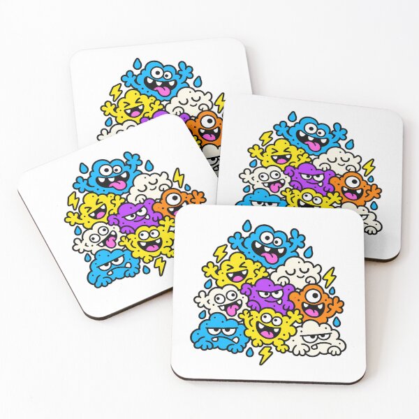 Item preview, Cute Cloud Creatures Funny Weather Monster Crew designed and sold by Thai Vibe Studio.