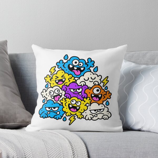 Item preview, Cute Cloud Creatures Funny Weather Monster Crew designed and sold by Thai Vibe Studio.
